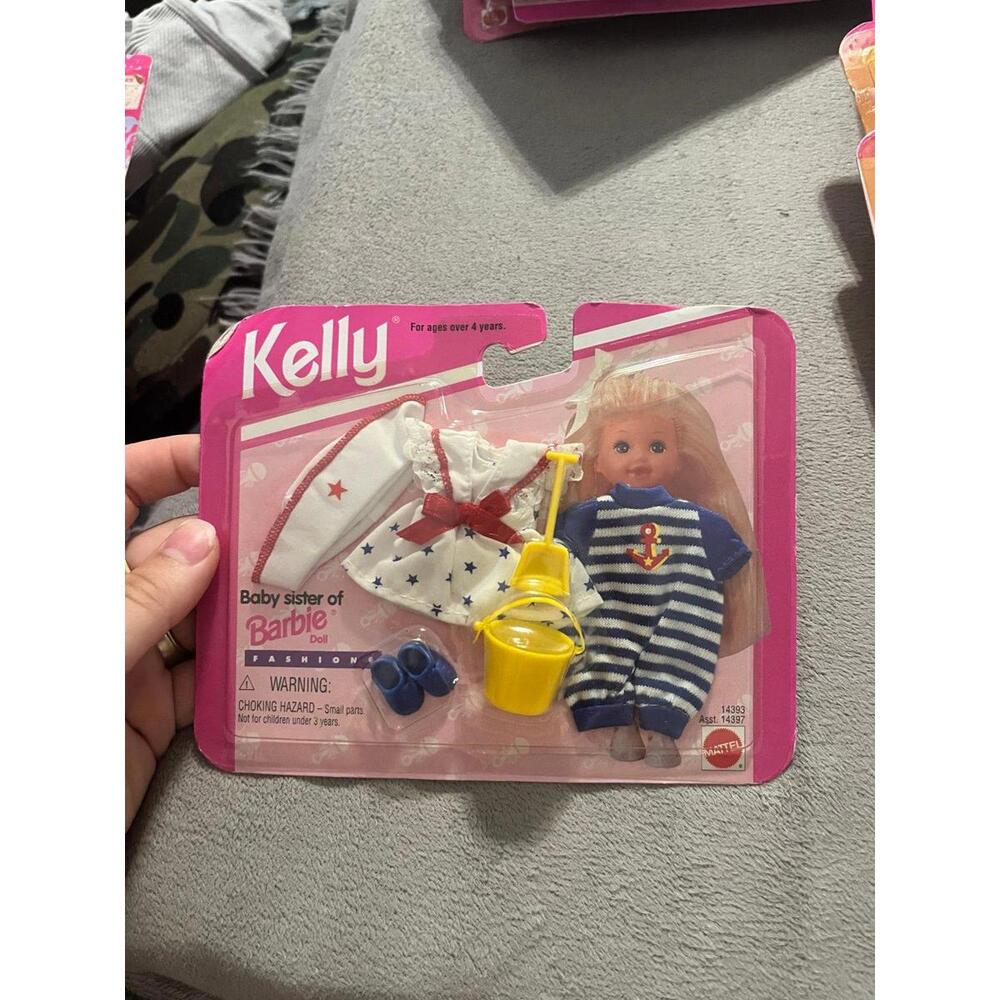 Barbie Kelly‎ Fashions Clothes 14393 Vintage 1995 Anchor Red White Blue